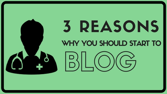 3 Reasons why you should start to blog