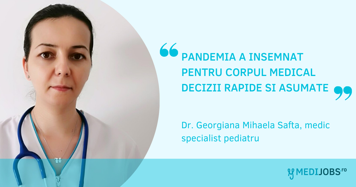 INTERVIU | Dr. Georgiana Mihaela Safta, medic specialist pediatru
