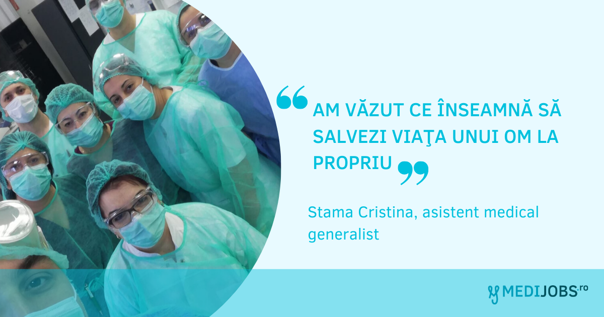 INTERVIU | Stama Cristina, asistent medical generalist