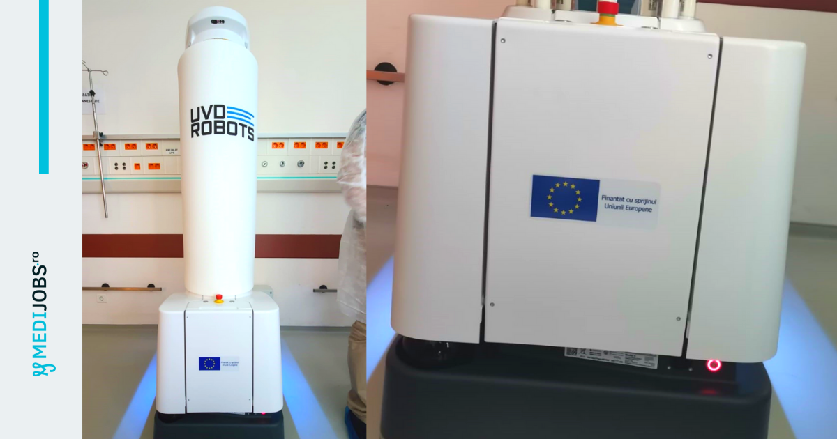 Șapte spitale din România vor primi roboți din partea Comisiei Europene pentru a dezinfecta saloanele pacienților