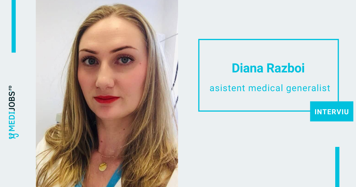 INTERVIU | Diana Razboi, asistent medical principal: Medicina te aduce uneori fata in fata cu acea muchie subtire dintre viata si moarte